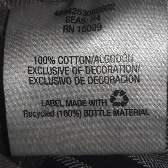 Boys Vintage Roebuck & Co. Small Blacks/Grays/White Pattern.Long Sleeve - Picture 4 of 5